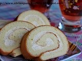 Vanilla Swiss Roll with Vanilla Crème Mousseline