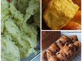 Variety of Bread (Spinach,Chocolate and Goji)/ Straight Dough Method