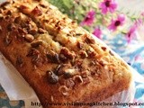 White Chocolate Banana pistachio cake