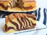 Zebra Butter Cake/ 斑马蛋糕 (Egg Separation Method)