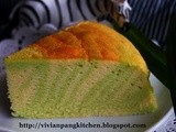 Zebra Pandan Cheesecake