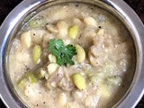 Avarekalu Sagu - Karnataka Style Avarekalu Sagu - Surti papdi lilva Korma