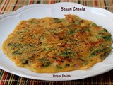 Besan Cheela - Veg Omelette