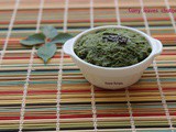 Curry leaves Chutney - karuvepaku pachadi - Kadi Patta Chutney