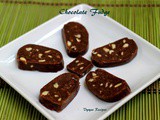 Easy Chocolate Fudge - No bake dessert - No Cook Recipe (With Milk Bikis)