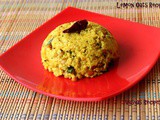 Easy Lemon Oats Recipe - Oats nimmakaya pulihora