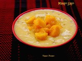 Easy Mango Sago Recipe - Mango Tapioca Pearls Pudding Recipe