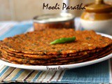 Easy Mooli Paratha - Spicy Punjabi Mooli Paratha - Radish Paratha