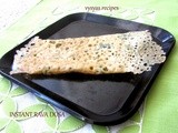 Instant Rava Dosa  Recipe - Easy Rava Dosa Recipe