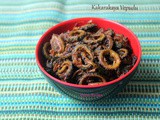 Kakarakaya Ullipaya Vepudu - Pavakkai fry - Bitter Gourd stir fry