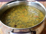 Keerai Sambar - Thotakura Sambar Recipe