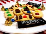 Kids Candy Cookies  - With Step Wise Pictures - Choclate Topped Cookies
