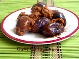 Masala Gutti Vankaya Kura - (Andhra Style) - Spicy Stuffed Brinjal Curry - With Step Wise Pictures
