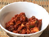 No Cook Cut Mango Pickle - Easy Cut Mango Pickle