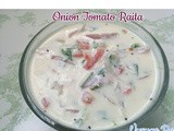 Onion Tomato Raita - Tomato Onion Raita