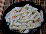 Pasta in White Sauce - Easy White Sauce Pasta Recipe