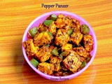 Pepper Paneer Fry - Pepper Paneer Recipe - Pepper Paneer