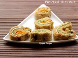 Pinwheel Sandwich - Vegetable Cheese Pinwheel Sandwich (No Cook Sandwich)