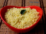 Pittu Recipe - Dal Upma(Moongdal & chana dal)