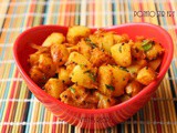 Potato Stir Fry - Spicy Aloo fry - Potato Roast