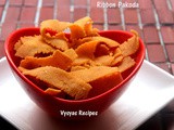 Ribbon Pakoda - Ribbon Murukku - Ottu Pakoda - Easy Diwali Snacks