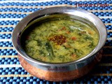 Thotakura Pappu - Paruppu keerai masiyal - Amarnath Leaves with lentils