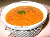 Tiffin Kuzhambu - Tiffin Pulusu - Side dish for Idli, Dosa and Chapathi