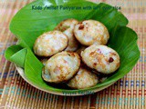 Varagu arisi Kara paniyaram - With left over rice - Millets kuzhi Paniyaram