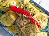 Artichokes with fresh herbs - Καρδιές αγκινάρας με μυρωδικά