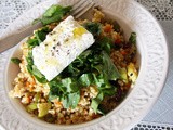 Bulgur with vegetables, raisins, arugula and ricotta - Πληγούρι με λαχανικά, σταφίδες, ρόκα και ανθότυρο