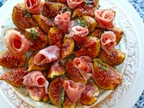 Cheese cake with figs and procciuto - Αλμυρό cheese cake με σύκα και προσσούτο