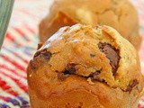 Chocolate and banana hazelnut muffins- Muffins με σοκολάτα, φουντούκια και μπανάνα