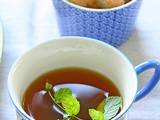 Morrocan mint tea, almond biscotti and hazelnut chocolate tart - Μαροκινό τσάι μέντας με μπισκότα αμυγδάλου και τάρτα φουντούκι-σοκολάτα