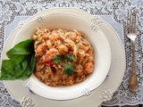 Prawns with orzo - Γαρίδες με κριθαράκι