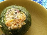 Zucchini and eggplant stuffed with ricotta and katiki - Κολοκυθάκια και μελιτζάνες γεμιστές με κατίκι και ανθότυρο