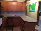 A kitchen that is almost done