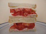 Tomato, Mayonnaise, Cheese Sandwich…First Sandwich of the Tomato Season