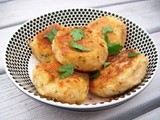 Halloumi and Double Potato Cakes