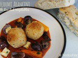 Halloumi Arancini with Roasted Vegetables