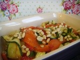 Red Pepper & Courgette Salad (vegan)