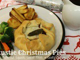 Rustic Christmas Pies with Butternut Squash, Sweet Potato and Goat's Cheese - Suma Blogger's Network