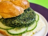 Spicy Spinach and Chickpea Burgers (Vegan)