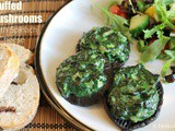 Spinach and Cheese Stuffed Mushrooms