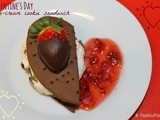 Valentine's Ice-Cream Cookie Sandwich