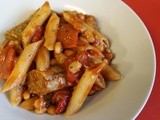 Veggie Sausage & Baked Bean Pasta