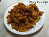 Aloo Bhujia/Bhunjia Sabzi recipe - a Bihari potato stir fry