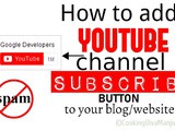 How to add a Youtube subscriber button on a website