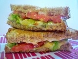 Avocado and Tomato Grilled Cheese Sandwich