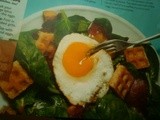 Bacon, Egg, and Spinach Salad