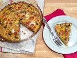 Bacon, Tomato, and Mushroom Quiche with Whole Wheat Crust
